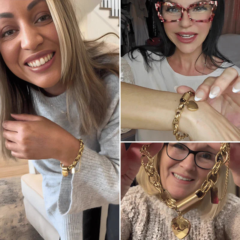 Pulsera Chunky Animada | Oro