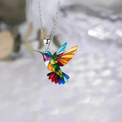 Hermosa Collar de Colibrí con Pendientes de Regalo – Oferta por Tiempo Limitado
