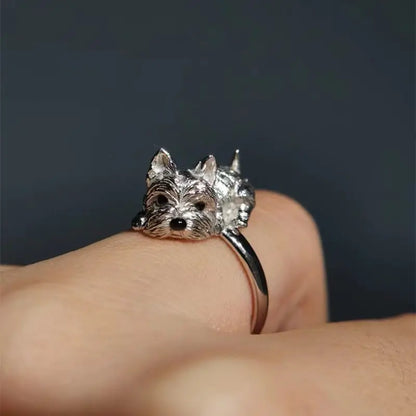 Anillo Ajustable de Estilo Retro para Perros