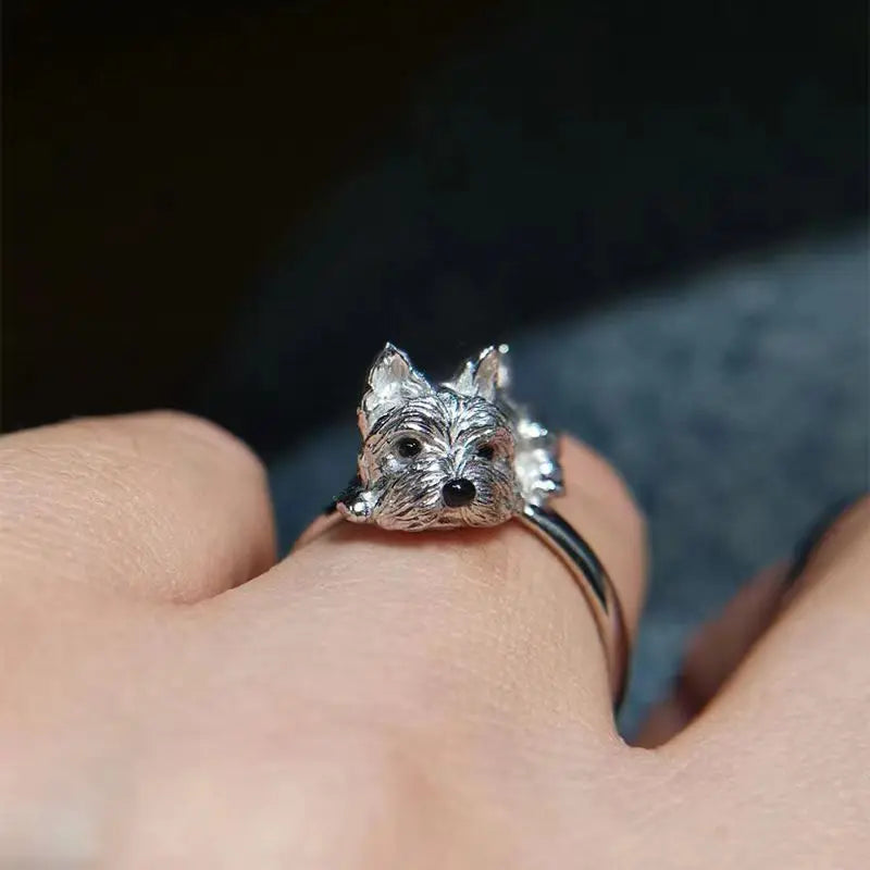 Anillo Ajustable de Estilo Retro para Perros