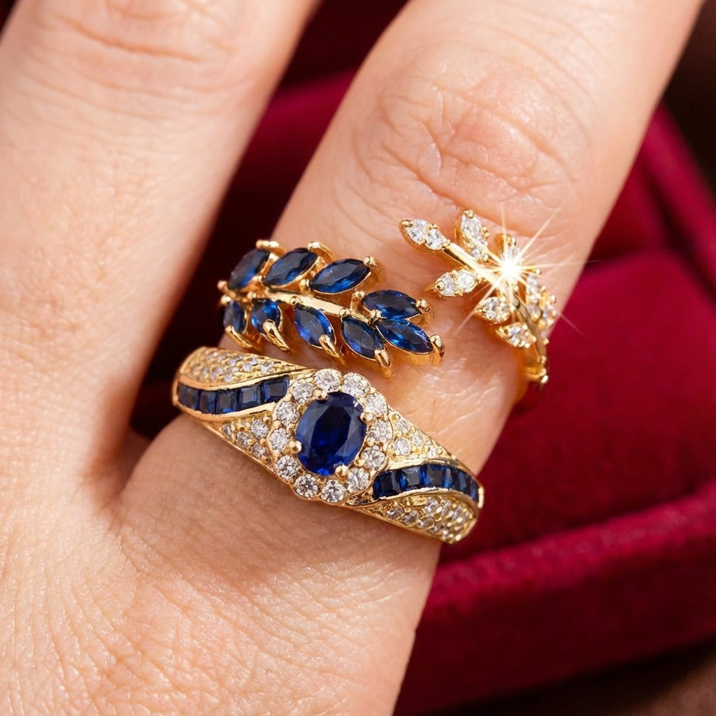 Conjunto de anillos Avelisse Moraziel | Oro