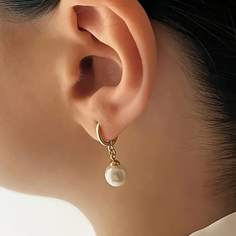 Conjunto de Joyería de Perlas Golden Grace | Oro