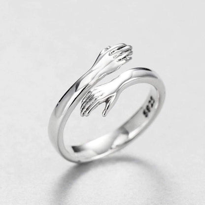Anillo Abrazo Ajustable de Plata