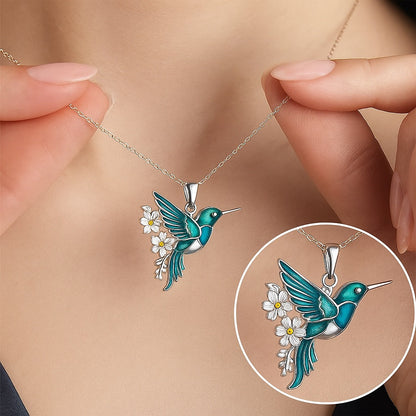Hermosa Collar de Colibrí con Pendientes de Regalo – Oferta por Tiempo Limitado