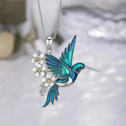 Hermosa Collar de Colibrí con Pendientes de Regalo – Oferta por Tiempo Limitado